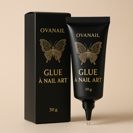 OVANAIL™ Sculpt & Shine – Gel 3D Nail Art & Colle à Strass Ultra Fixante |Création de Décorations, Effets Chrome & Reliefs